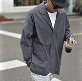 URBANISME by MODLAB Lightweight Gray-Blue suit Jacke