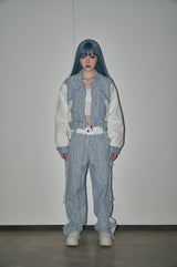 ジャカードデニムパンツ / jacquard denim pt - white