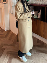 Rio three-button classic long coat