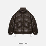 ASCLO 光沢斜めパッド入りジャンパー (4color)