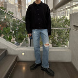 ASCLO Sukashi Collar Cardigan (4color)