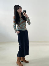 Remember corduroy long skirt 