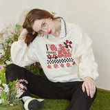 Check-Rose Collar Sweatshirt (6681191546998)