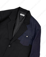 ミニマルブルーカラーリングジャケット/Minimal Blue Coloring Jacket (2 colors)