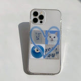 メモリーフォンケース / Blue Memory Phone Case