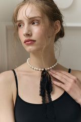 [Pre-order] Dahlia Pearl Necklace (Production takes 3-7 days)