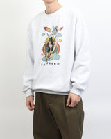 クラウドガールプリンティングスウェットシャツ / Cloud Girl Printing Sweatshirt Melange