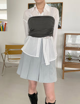 シャーリングトップビスチェ/Shirring Top Bustier (3color)