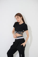 ペアXクロップTシャツ/TOP(9259) Pair X Crop Tee