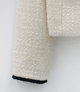 ウールツイードポイントジャケット / Wool Tweed Point Jacket (2color)