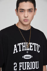 アスレチックオーバーサイズTシャツ /ATHLETIC OVERSIZED T-SHIRT BLACK