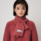 FLUFFY KNIT MUFFLER, MAUVEWOOD
