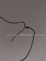 chrome surgical long-necklace