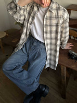 ASCLO Smart Spring Check Shirt (3color)