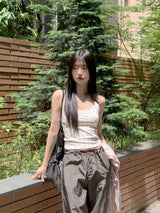 Colo Layered Flower Lace Strap Sleeveless
