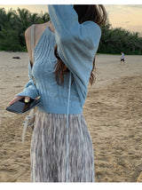 sky cardigan top (6677096824950)