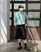 2タックコットンバルミューダパンツ / Two Tuck Cotton Bermuda Pants