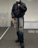 vintage washing denim pants (unisex)