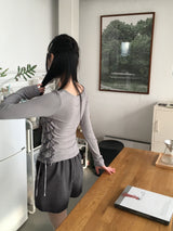 Dini Basic Wool Pintuck Winter Shorts