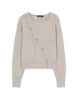 ASYMMETRY PLACKET KNIT CROP TOP OATMEAL (6608598728822)