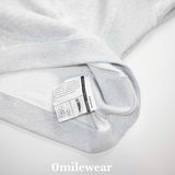 DIVIDED short hoodie_light melange