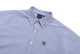 リーセントロゴストライプハーフシャツ/RECENT LOGO STRIPE HALF SHIRT_NAVY