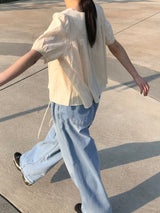 Ellie string denim pants