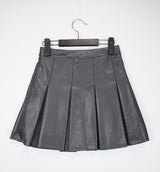 コンビレザープリーツスカート / Combi Leather Pleated Skirt (3color)