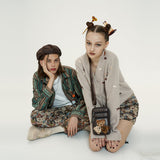 ジャガードスカート/Jacquard Skirt [Beige_Bear+Flower]