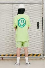 LOGO&SMILEY TEE [LIME] (6552888737910)