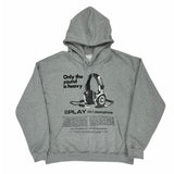 never headset printing loosefit hoody