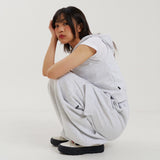 ファビコンカーゴジョガーパンツ / FAVICON CARGO JOGGER PANTS WHITE MELANGE