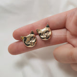 キャットフェイスピアス / Melbie The Cat Series - Cat Face Piercing (Gold)