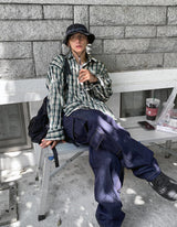 No.0320 needle check SHIRT