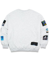 スペースグラフィック_セーターシャツ/ Space_Graphic Sweatshirt WHITE (6613184381046)