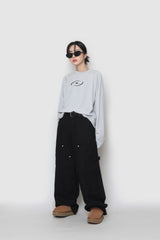 Flame Canvas Wide Pants