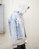 ドロップショルダープリントGジャン / DROPED SHOLDER PRINTED DENIM JKT (4580949065846)