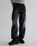 セニティーカーゴパンツ / no.5184 Senity Cargo Pants - Black denim