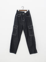 ダイイングカーゴドウデニムパンツ/Dyeing X Cargo dough Denim Pants (2color)