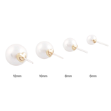 [4 SET] WHITE PEARL EARRING