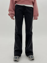 デニムレイズドブーツカットパンツ/no.2336 Denim Raised Bootcut Pants (2color)