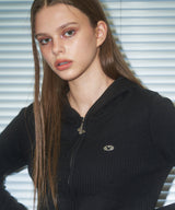 [NF] HIKER KNIT HOOD ZIP UP (BLACK)_F23ZA948