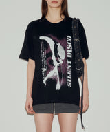 サイレントディスコオーバーサイズトップ / SILENT DISCO OVERSIZED TOP (BLACK)