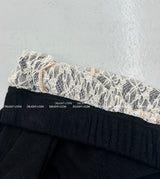lace see-through skirt leggings pants