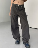 ミルカンサマーファブリックカーペンターポケットロングコットンパンツ / Milcan Summer Fabric Carpenter Pocket Long Cotton Pants
