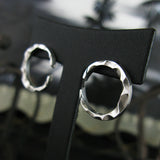 クレセントホーンS1シルバースタッズイヤリング / Crescent horn-S1 silver stud earring (4595525845110)