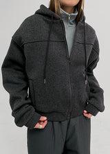 [MADE] Delsey Brushed Hooded Zip-up
