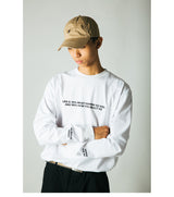 DAKYAM 2023 A/W Words to Live By Tee Life モットーテキストロングTシャツ