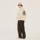 GRAPHIC FLEECE JACKET IVORY (6698688479350)
