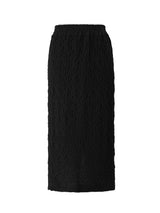 Crinkle slit skirt - White (6682466189430)